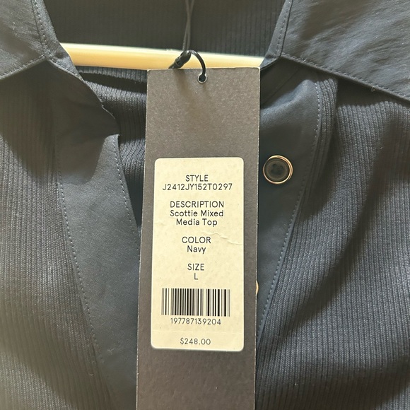 Veronica Beard Midnight Blue Button-Up Top - Picture 5 of 5